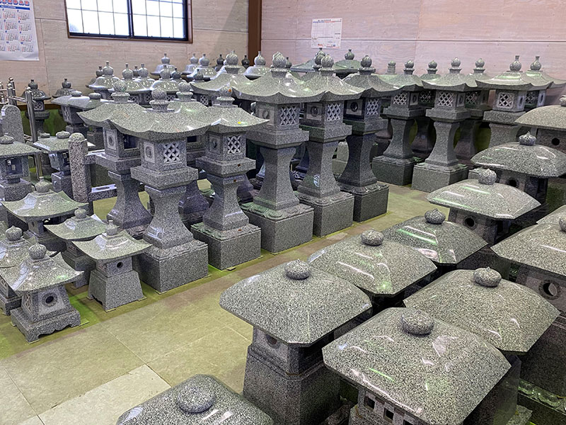 墓石・石碑の展示